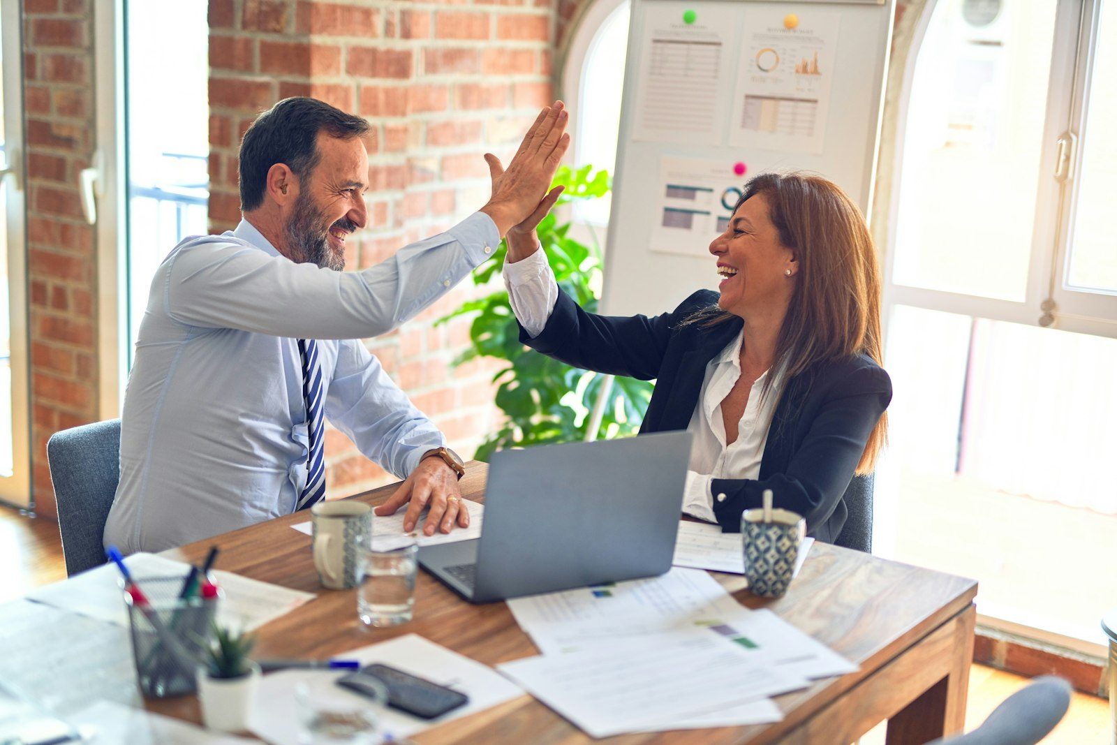 Professional business team collaboration